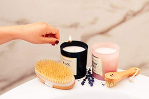 Premium Dry Brushing Body Brush Set- Natural Boar Bristle Body Brush , Exfoliating Face Brush & One Pair Bath & Shower Gloves. Free Bag & How To – Great Gift For A Glowing Skin & Healthy Body