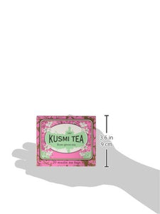 Kusmi Tea - Rose Green Tea - Organic Chinese Green Tea Blend Rolled in Rose Petals