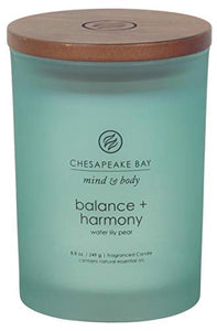 Chesapeake Bay Candle Scented Candle, Balance + Harmony (Water Lily Pear), Medium