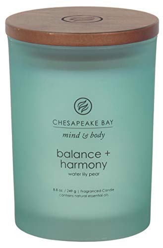 Chesapeake Bay Candle Scented Candle, Balance + Harmony (Water Lily Pear), Medium