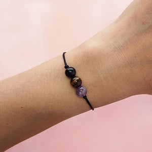 Crystal beaded bracelet for removing negativity