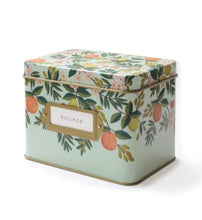 Load image into Gallery viewer, RIFLE PAPER CO. Citrus Floral Recipe Tin