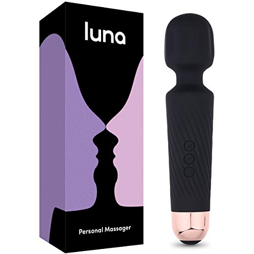 Luna Rechargeable Personal Wand Massager - 20 Vibration Patterns & 8 Speed
