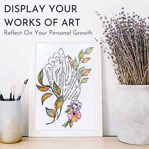 Mindfulness Coloring Book with Personal Growth Prompts
