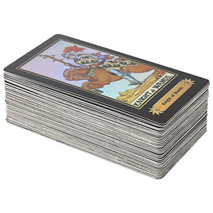DDZ Tarot Cards, Rider Waite Tarot Cards, 78 Tarot Cards Future Telling Game with Colorful Box