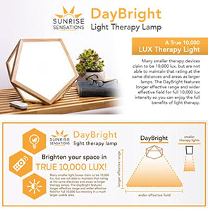 Sunrise Sensations - DayBright Light Therapy Lamp Full Spectrum, 10,000 LUX