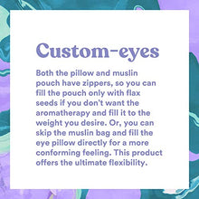 Load image into Gallery viewer, ASUTRA Silk Eye Pillow for Sleep, Black | Filled w/Lavender &amp; Flax Seeds | 100% Hypoallergenic | Meditation &amp; Light Blocking