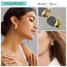 Load image into Gallery viewer, Chunky Gold Drop Earrings